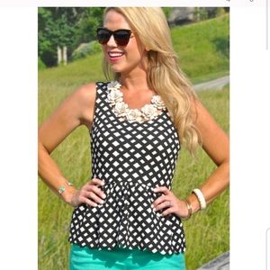 Clovelly Peplum Top